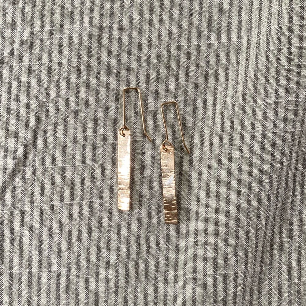 14K Gold Hand-made Earrings